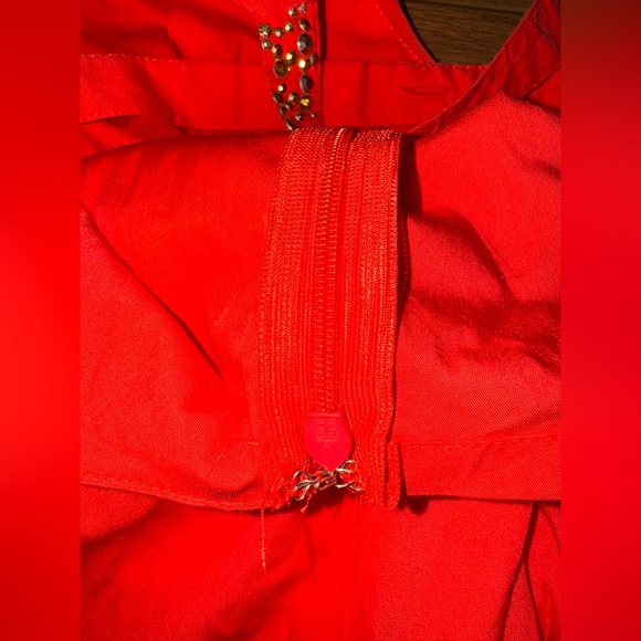 Marilyn Monroe brand XS red sequined crisscrossed dress Midi - Picture 9 of 11